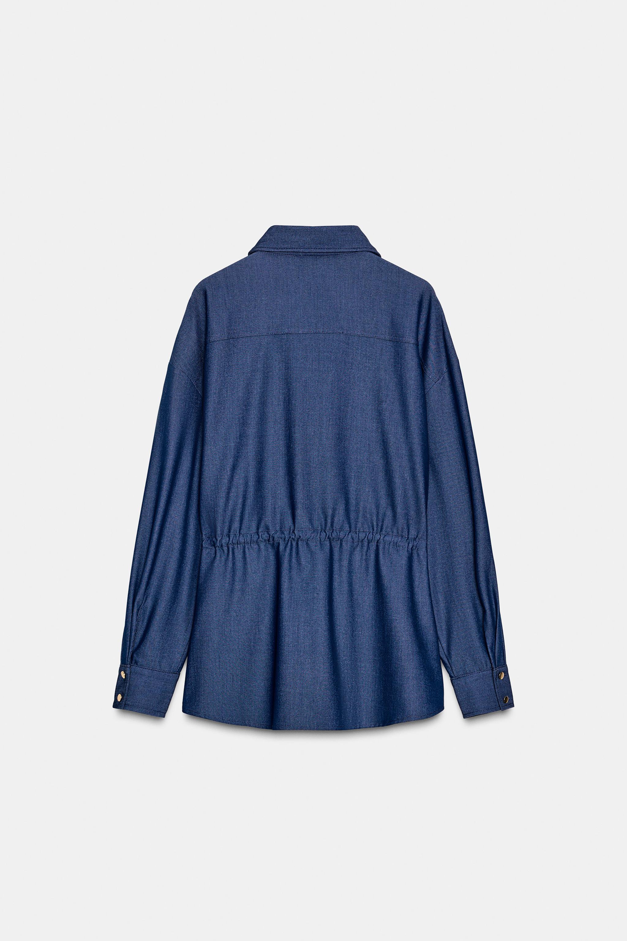 DRAWSTRING SAFARI SHIRT